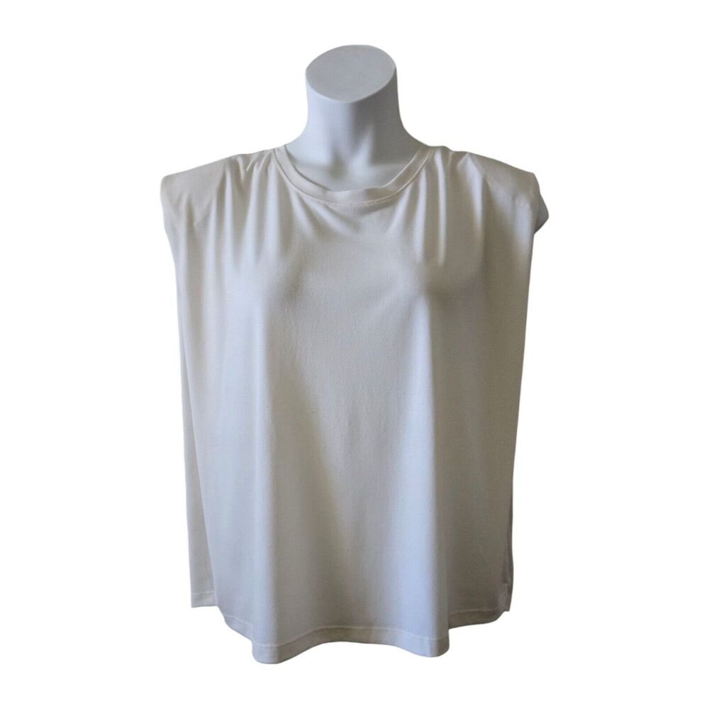 Banana Republic Cream Sleeveless Tunic Top